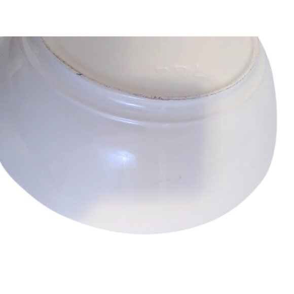 Vintage Hand Painted Ceramic Salad Serving Bowl #744 12" Lemon Motif MCM - Picture 12 of 12